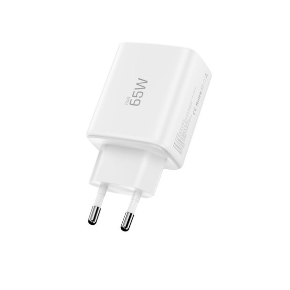 Încărcător de rețea NCA65W-GAN 3-PORT PD 65W / QC3.0, albă, Tech-Protect