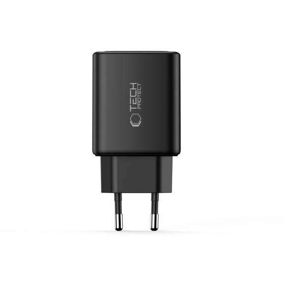 Încărcător de rețea NCA65W-GAN 3-PORT PD 65W / QC3.0, neagră, Tech-Protect