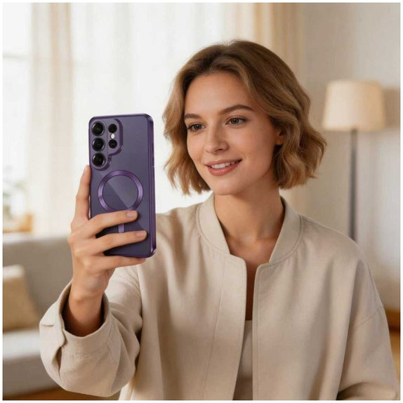 Husă MagFlex MagSafe pentru Samsung S26 Ultra, Cobalt Violet, Tech-Protect