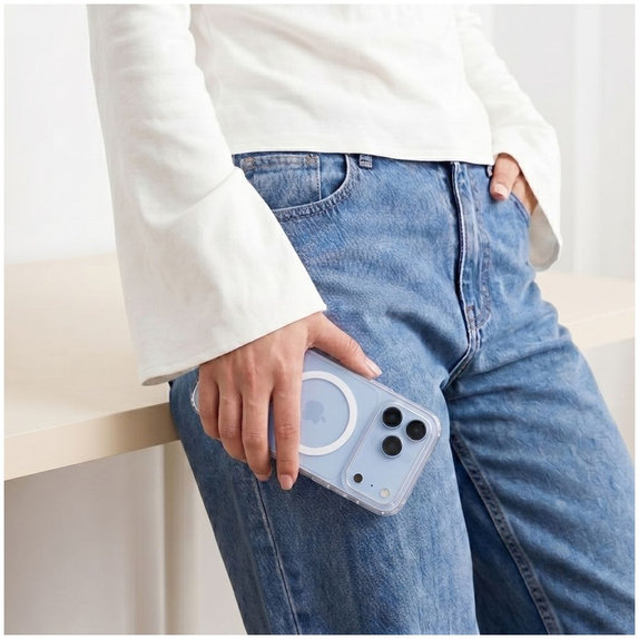 Husă de protecție FlexAir Hybrid MagSafe pentru iPhone 17 Pro / 18 Pro, číre, Tech-Protect