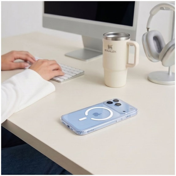 Husă de protecție FlexAir Hybrid MagSafe pentru iPhone 17 Pro Max / 18 Pro Max, číre, Tech-Protect