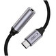 Adaptor Ultraboost USB-C To Mini Jack 3.5MM DAC, Iron Grey, Tech-Protect