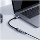 Adaptor Ultraboost USB-C To Mini Jack 3.5MM DAC, Iron Grey, Tech-Protect