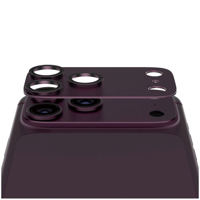 Protecție lentilă Fender pentru iPhone 18 Pro, Dark Cherry, PanzerGlass