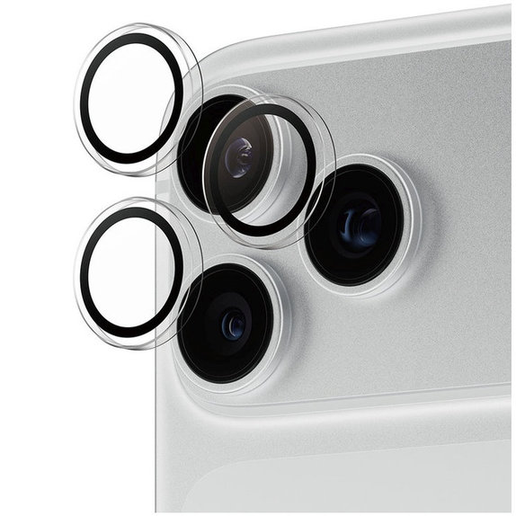 Protecție lentile cameră Hoops pentru iPhone 18 Pro/18 Pro Max, Transparent, PanzerGlass
