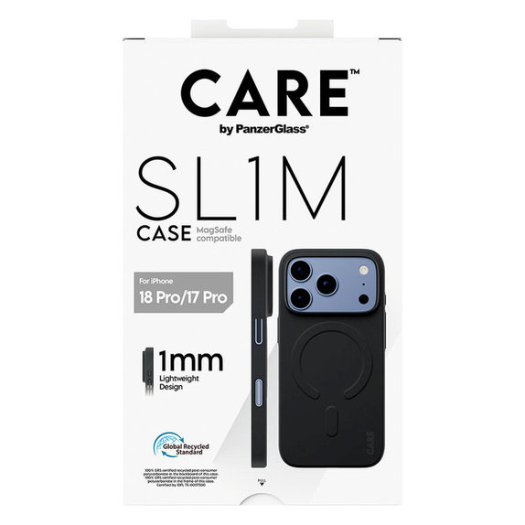 Caz SL1M cu MagSAFE pentru iPhone 18 Pro/17 Pro/16e, Negru, PanzerGlass