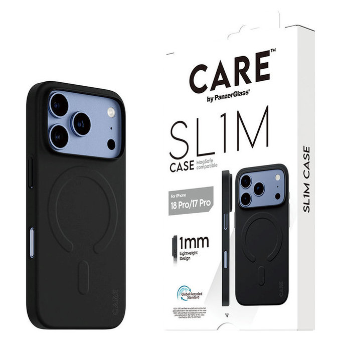 Caz SL1M cu MagSAFE pentru iPhone 18 Pro/17 Pro/16e, Negru, PanzerGlass