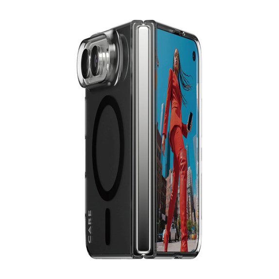 Husă SL1M Smokey cu MagSafe negru pentru iPhone Duo, PanzerGlass
