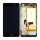 Huawei P8 Lite ALE-L21 - Ecran LCD + Sticlă Tactilă + Ramă + Baterie (Black) - 02350KCW, 02350KCC, 02350KCB, 02350JVD Genuine Service Pack