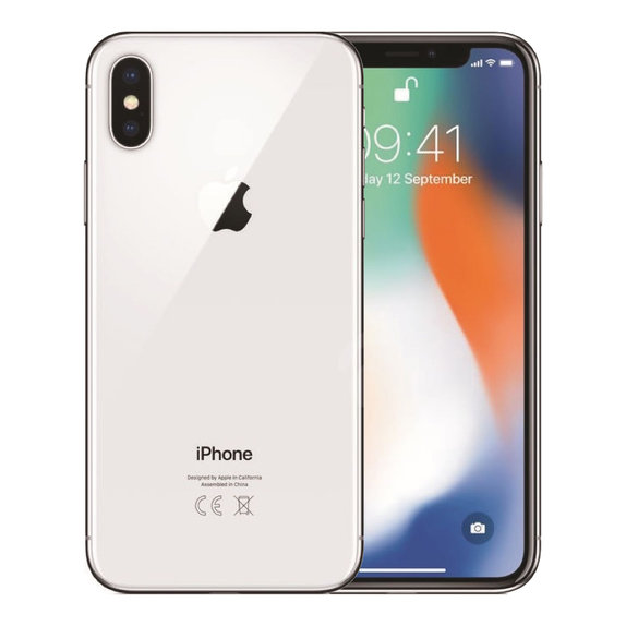 Apple iPhone X Silver 64GB B Recondiționat