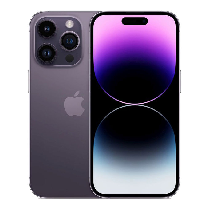 Apple iPhone 14 Pro Deep Purple 128GB A+ Recondiționat