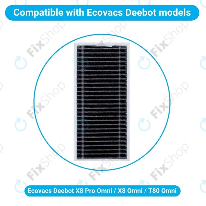 Ecovacs X8 Pro Omni, X8 Omni, T80 Omni - Filtru de praf