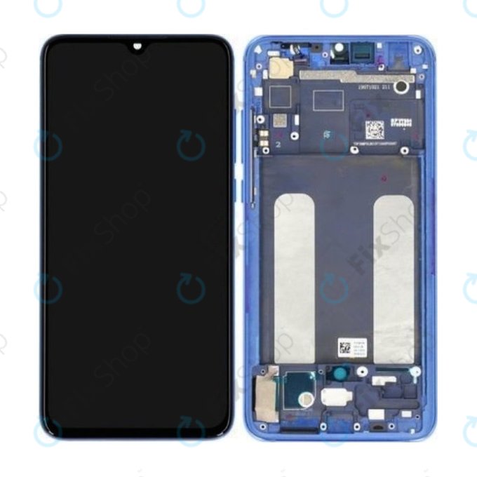 Xiaomi Mi 9 Lite - Ecran LCD + Sticlă Tactilă + Ramă (Aurora Blue) - 561010033033, 5600040F3B00 Genuine Service Pack