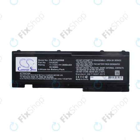 Baterie pentru Lenovo Thinkpad T420s, T420si, 3600mAh, Li-Ion, 11.1V, 0A36287, HQ