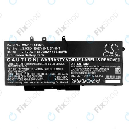 Baterie pentru Dell Latitude 14 5490, Latitude 14 5491, 8800mAh, Li-Ion, 7.6V, 00JWGP, HQ