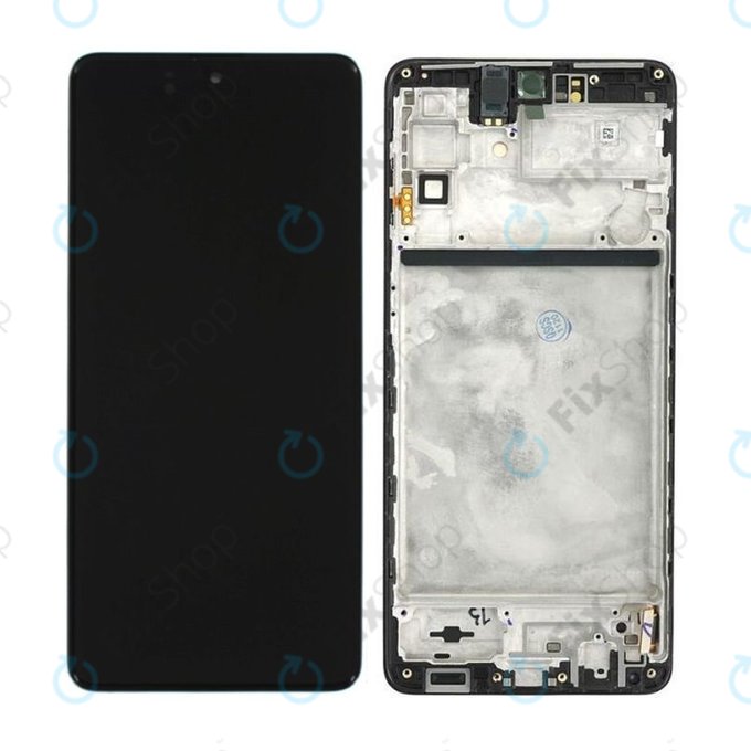 Samsung Galaxy M51 M515F - Ecran LCD + Sticlă Tactilă + Ramă (Celestial Black) - GH82-23568A, GH82-24168A, GH82-24166A Genuine Service Pack