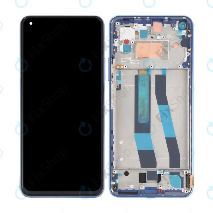 Xiaomi Mi 11 Lite 4G M2101K9AG - Ecran LCD + Sticlă Tactilă + Ramă (Bubblegum Blue) TFT