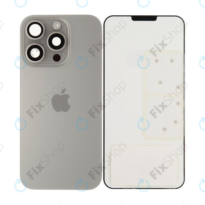 Sticlă Carcasă Spate pentru iPhone 16 Pro | Natural Titanium | 661-42725 | Genuine Apple