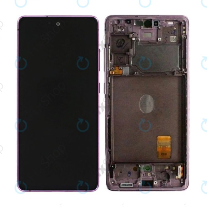 Samsung Galaxy S20 FE G780F - Ecran LCD + Sticlă Tactilă + Ramă (Cloud Lavender) - GH82-24219C, GH82-24220C, GH82-31328C, GH82-31329C Genuine Service Pack
