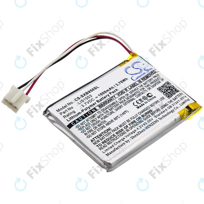 Baterie pentru Sony Mdr-Xb950n1, Srs-Ws1, 1000mAh, Li-Pol, 3.7V, LIS1553, HQ