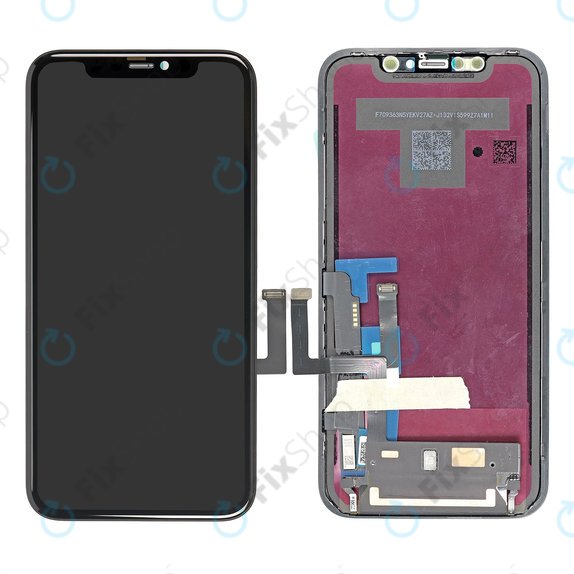 Ecran In-Cell FHD pentru iPhone 11, Sticlă tactilă cu ramă, FixPremium