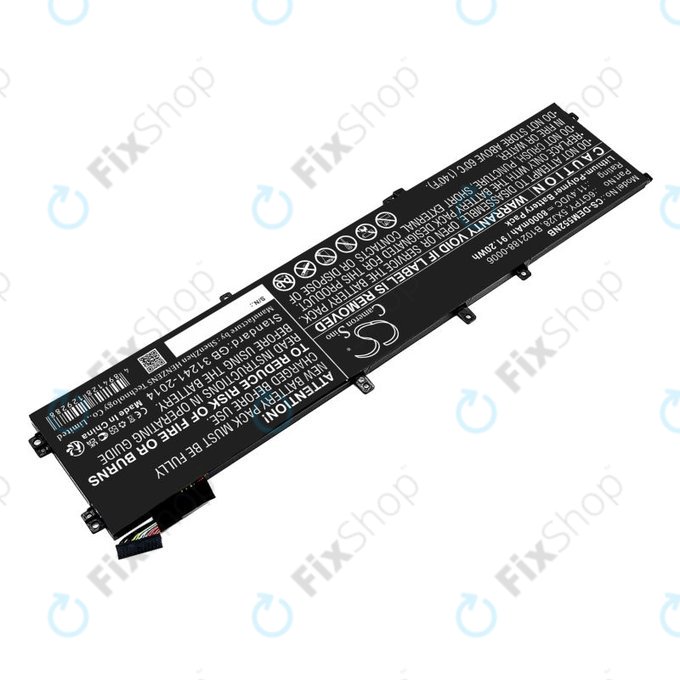 Baterie pentru Dell XPS 15, Dell Precision 9560, 9570, 8000mAh, Li-Pol, 11.4V, 6GTPY, HQ