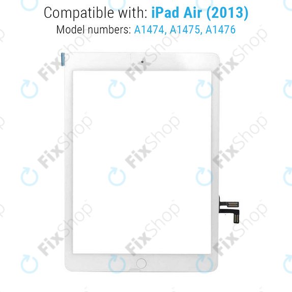 Sticlă Tactilăl cu buton Home pentru iPad Air, iPad (5th Gen 2017), White