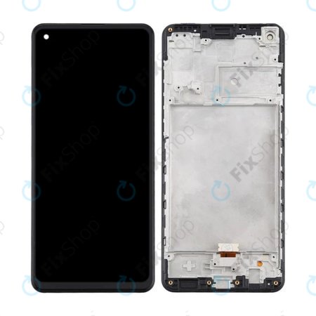 Samsung Galaxy A21s A217F - Ecran LCD + Sticlă Tactilă + Ramă (Black) TFT