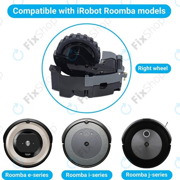iRobot Roomba e-series, i-series, j-series - Roată cu Motor (Stânga)