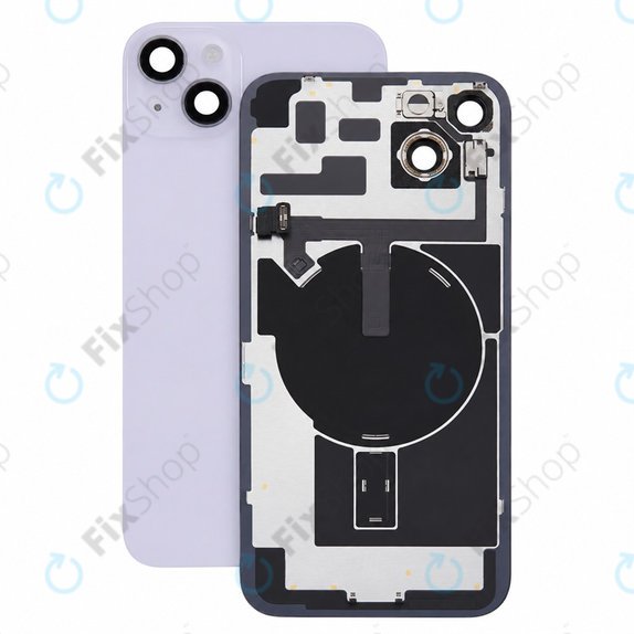 Sticlă carcasă spate pentru iPhone 14 Plus, Purple, Pulled A