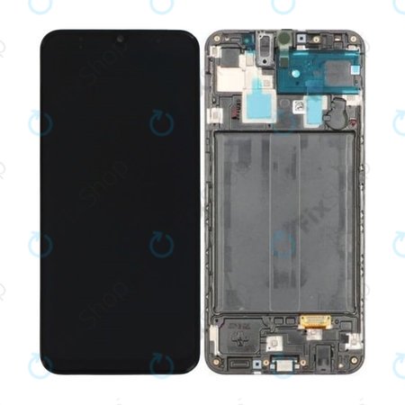 Samsung Galaxy A30 A305F - Ecran LCD + Sticlă Tactilă + Ramă (Black) - GH82-19725A, GH82-19202A Genuine Service Pack