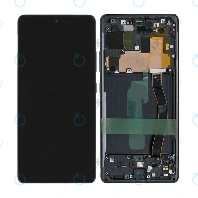 Samsung Galaxy S10 Lite G770F - Ecran LCD + Sticlă Tactilă + Ramă (Prism Black) - GH82-21672A, GH82-22044A, GH82-22045A, GH82-21992A, GH82-22045A Genuine Service Pack