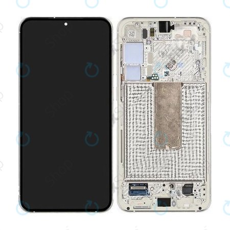 Samsung Galaxy S23 Plus S916B - Ecran LCD + Sticlă Tactilă + Ramă (Cream) - GH82-30478B, GH82-30476B, GH82-30477B Genuine Service Pack
