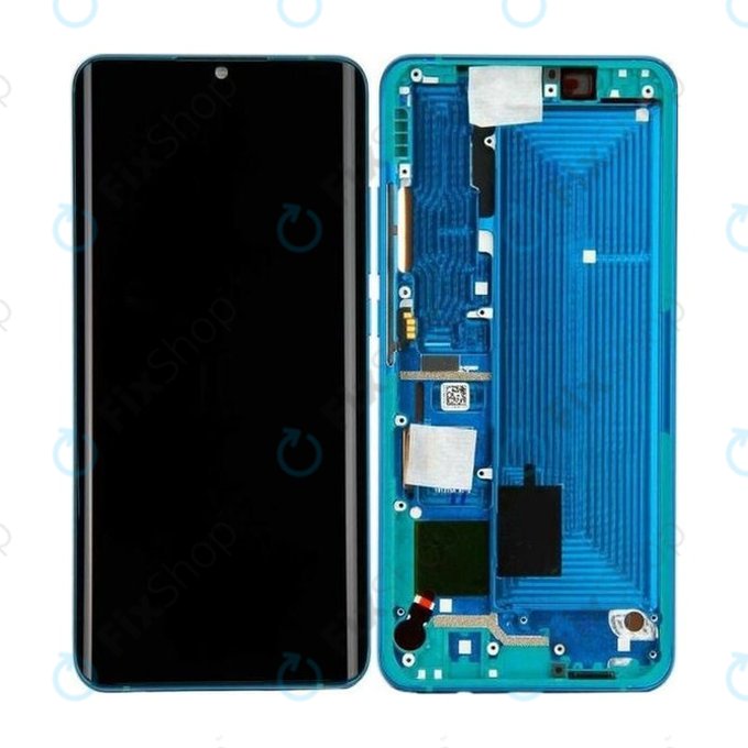 Xiaomi Mi Note 10, Mi Note 10 Pro - Ecran LCD + Sticlă Tactilă + Ramă (Aurora Green) - 56000100F400 Genuine Service Pack