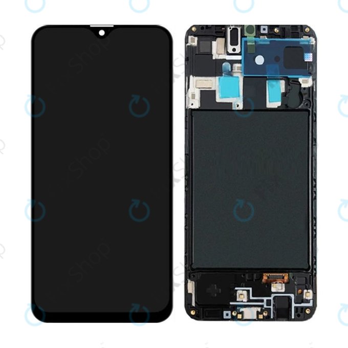 Samsung Galaxy A20 A205F - Ecran LCD + Sticlă Tactilă + Ramă TFT