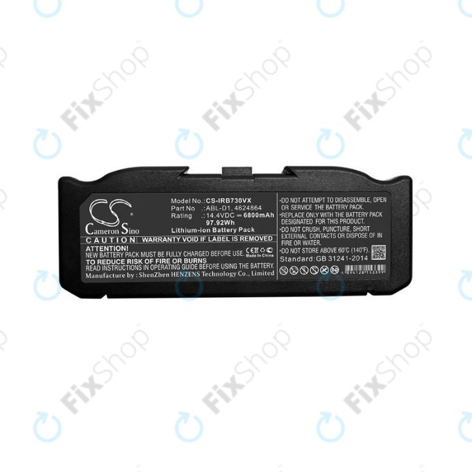 iRobot Roomba e-series, i-series - Baterie ABL-D1, 4624864, ABL-D2 Li-Ion 14.4V 6800mAh HQ