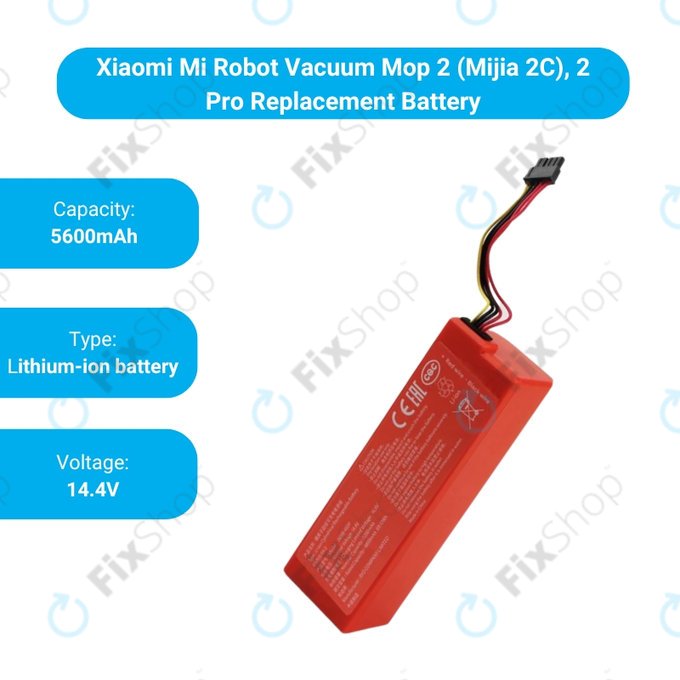 Baterie pentru Xiaomi Mi Robot Vacuum Mop 2 (Mijia 2C), 2 Pro, P1904-4S2P-MM, Li-Ion, 14.4V 6500mAh