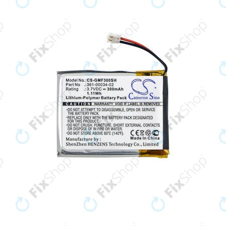 Garmin Fenix 3, 3 HR - Baterie 361-00034-02 300mAh HQ