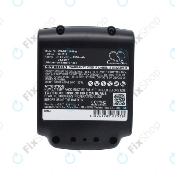 Baterie pentru Black & Decker ASL146BT12A, LBXR16, SSL20SB, 1500mAh, Li-Ion, 14.4V, BL1114, HQ