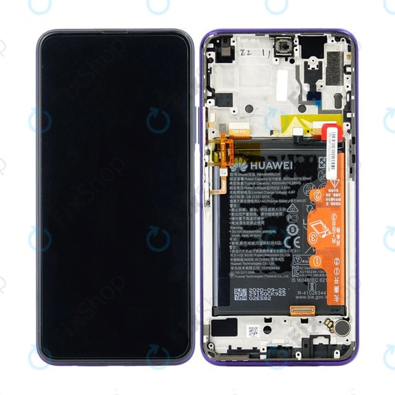 Huawei Honor 9X Pro - Ecran LCD + Sticlă Tactilă + Ramă + Baterie (Phantom Purple) - 02353AKK Genuine Service Pack