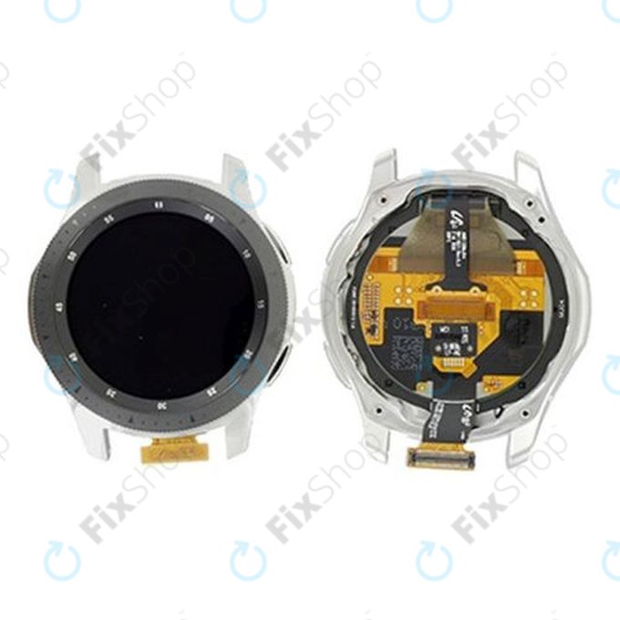 Samsung Galaxy Watch 46mm R800 - Ecran LCD + Sticlă Tactilă + Ramă (Black) - GH97-22504A Genuine Service Pack