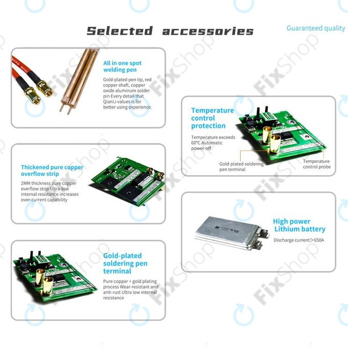 QianLi Macaron - Set micropunct de sudura pentru repararea bateriei Flex (iPhone 11 - 12 Pro Max)