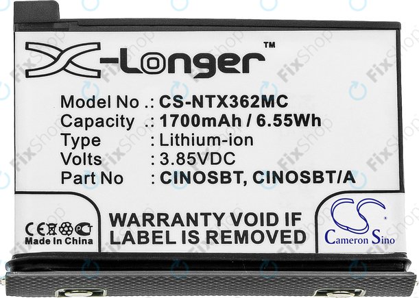 Baterie pentru Insta360 One X2, 1700mAh, Li-Ion, 3.85V, CINOSBT, HQ