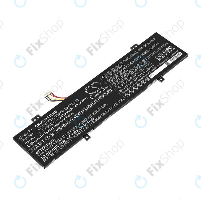Baterie pentru Asus VivoBook Flip 14 Tp412fa/ua, 3550mAh, Li-Pol, 11.55V, C31N1733, HQ