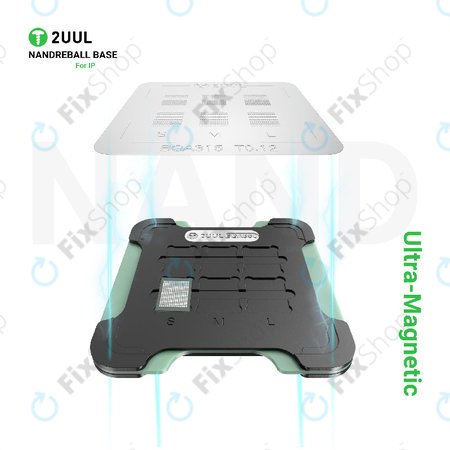 Bază magnetică cu două fețe pentru reballing NAND, 2UUL BH16
