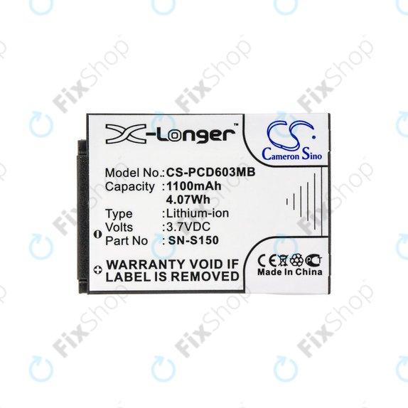 Baterie pentru Philips SCD 603, 1100mAh, Li-ion, 3.7V, SN-S150, HQ