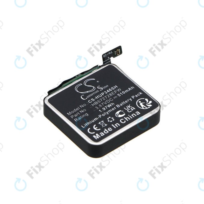 Baterie pentru Huawei Watch GT3 Pro 46mm, 510mAh, Li-Pol, 3.87V, HB572728EFW, HQ