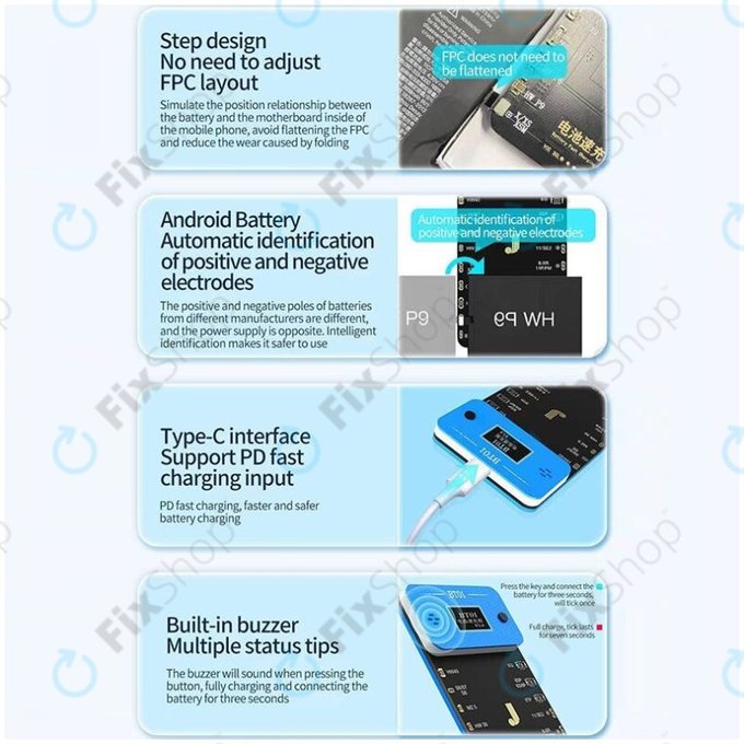 JC BT01 - Charging Board pentru baterii (iPhone 6 - 13 Pro Max)