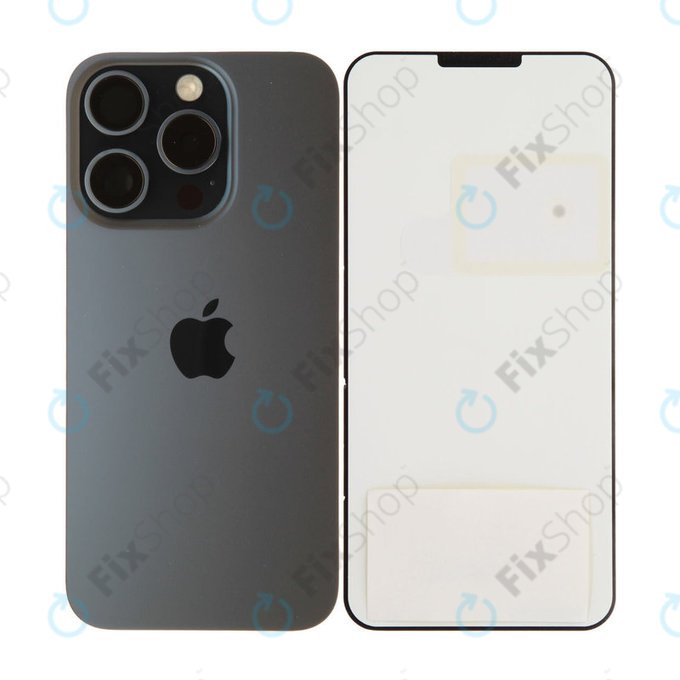 Sticlă Carcasă Spate pentru iPhone 15 Pro | Blue Titanium | 661-35703 | Genuine Apple