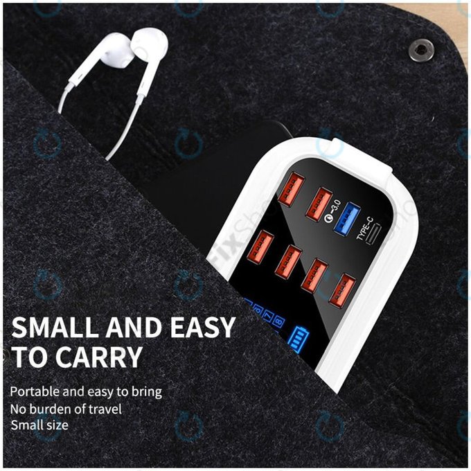 Asometech Model E - Statie de incarcare USB (USB 3.0, USB-C)